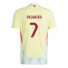 Maglia ufficiale Spagna Alvaro Morata 7 Trasferta Euro 2024 per Uomo